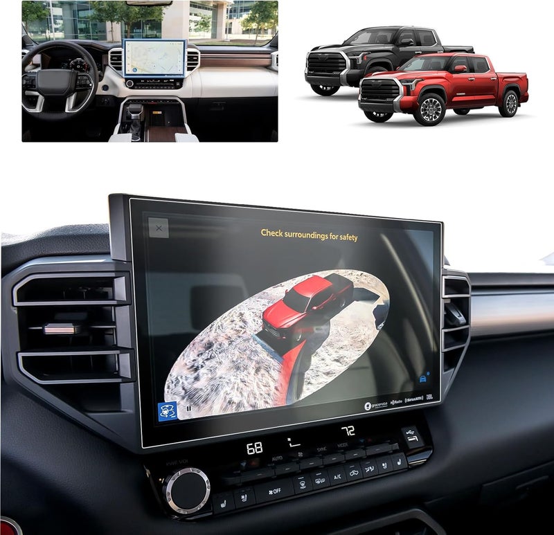 BSTW Tundra Screen Protector 2024 Matte for 2022-2026 Tundra/Sequoia 3rd Gen 14 inch Touchscreen for 2024 Toyota Tundra Accessories 9H Anti-Fingerprint & Glare Tempered Glass Film - Image 1